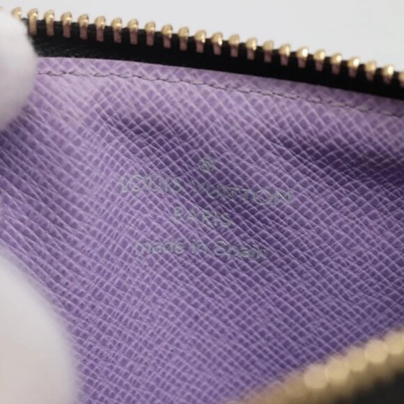 LOUIS VUITTON Monogram Pochette Cles NM Coin Purse Black M60279 Auth 131837 - Picture 13 of 16